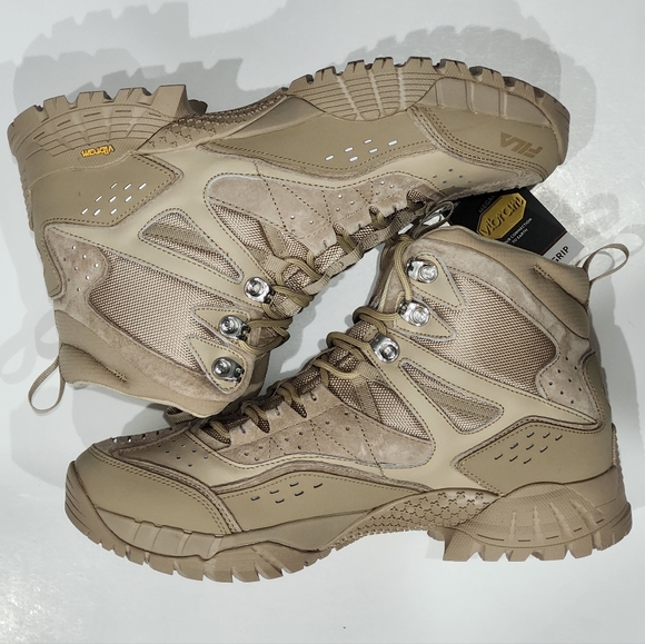 Fila Beige Armada Vibram Lace Up Hiking Boot 1JM01688-200 Men's Size 11 US NWT - Picture 5 of 8
